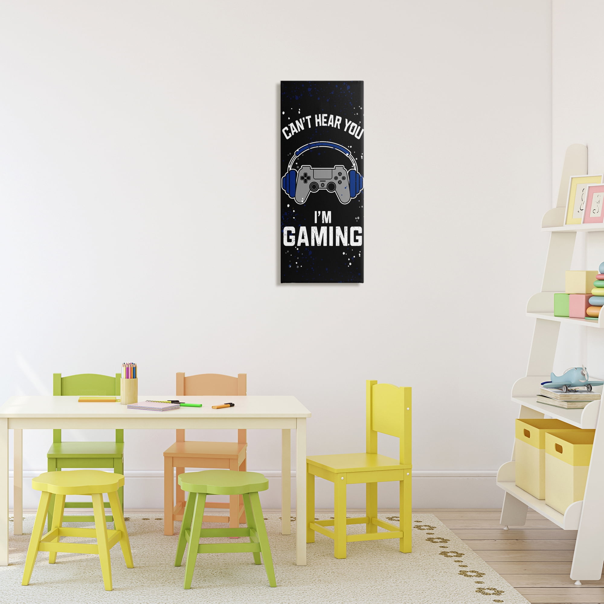 Stupell Industries Can't Hear You Gaming Canvas Wall Art, design by Kim Allen
