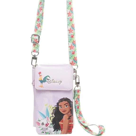 Disney Moana Crossbody Wallet Cell Phone Wristlet