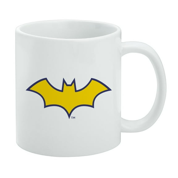 Batman Batgirl Logo White Mug