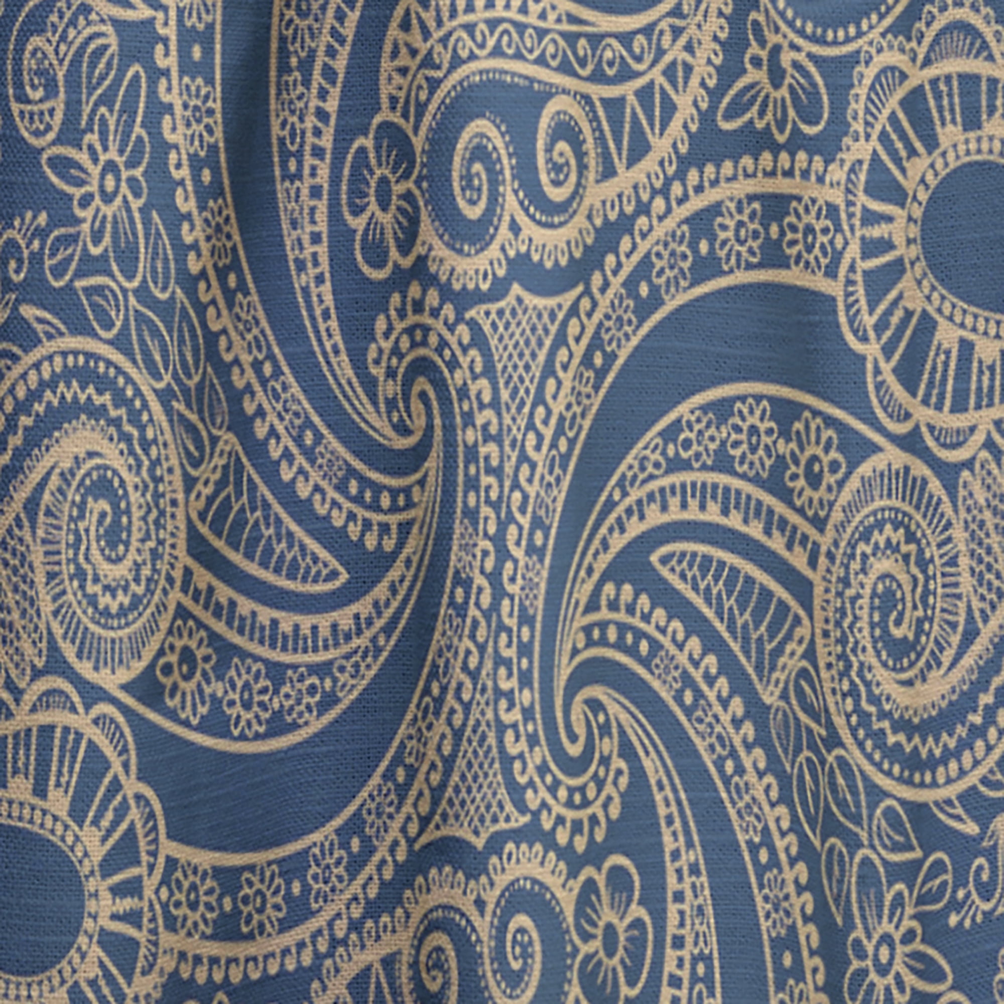 Designart 'Lace Mandala Pattern I' Bohemian & Eclectic Curtain Panel
