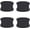 Black, variant on chasenew 4Pcs Universal 3D Carbon Fiber Car Door Handle Paint Scratch Protector Sticker Auto Door Handle Cups Protective Pad Red(S)