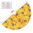 thumbnail image 3 of Yiaed Honeycombs Print Christmas Tree Skirt , Tree SkirtsTree Mat for Christmas Winter Holiday Indoor Decorations-48", 3 of 7