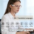 thumbnail image 4 of Smart Translation Glasses: 164 Languages, Music, Calls, AI Assistant, for Driving & Indoor, Unisex Gift for Holiday & Valentine's, 4 of 19
