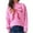 Pink, variant on Alkepwun Pullover Sweaters for Women Long Sleeve Crew Neck Bow Print Drop Shoulder Oversized Knit Sweater Casual Comfortable Warm Everyday Top Winter Soft Thick Y2k Tops