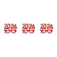 thumbnail image 2 of Redempat Se Démarquer dans le Style avec 2024 Lunettes Cadre Parti Fournitures Inclus Taille Universelle Drôle Forme Large Applications Rouge 3Set, 2 of 6