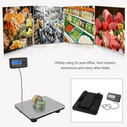 660lbs LCD AC Digital Floor Bench Scale Postal Updated Digital Electronic Measuring Weighing Scale Weight Tool
