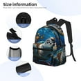 thumbnail image 3 of Disketp Ocean Coral Turtle Mochila Ligera Clásica con Múltiples Bolsillos, Mochila Casual para Hombre y Mujer, Ideal para Escuela, Trabajo y Viajes, 3 of 6