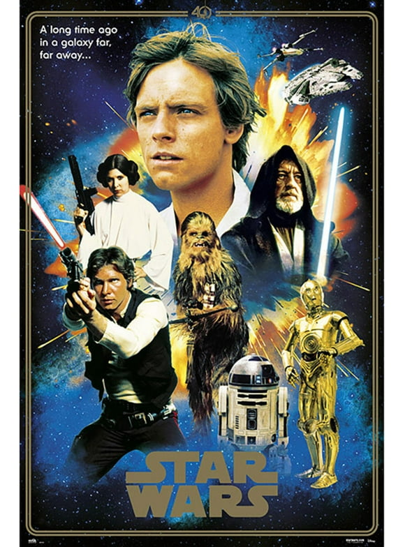 Transparant noedels Retentie Star Wars Posters & Wall Decor in Star Wars - Walmart.com