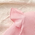 thumbnail image 6 of LYHaoo Stylish Fall And Winter Long Sleeve Outfit For Toddler And Little Girls Cozy Two Piece Playwear Girls Outfit Sets Sizes 1-2 Years(Pink), 6 of 6