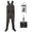 Brown, variant on DikaSun Bootfoot Chest Waders for Men & Women, Waterproof 2-Ply Nylon/PVC Fishing Wader with Boots for Outdoor,Sizes 4-13 Bootfoot(M10/W12,Gray)