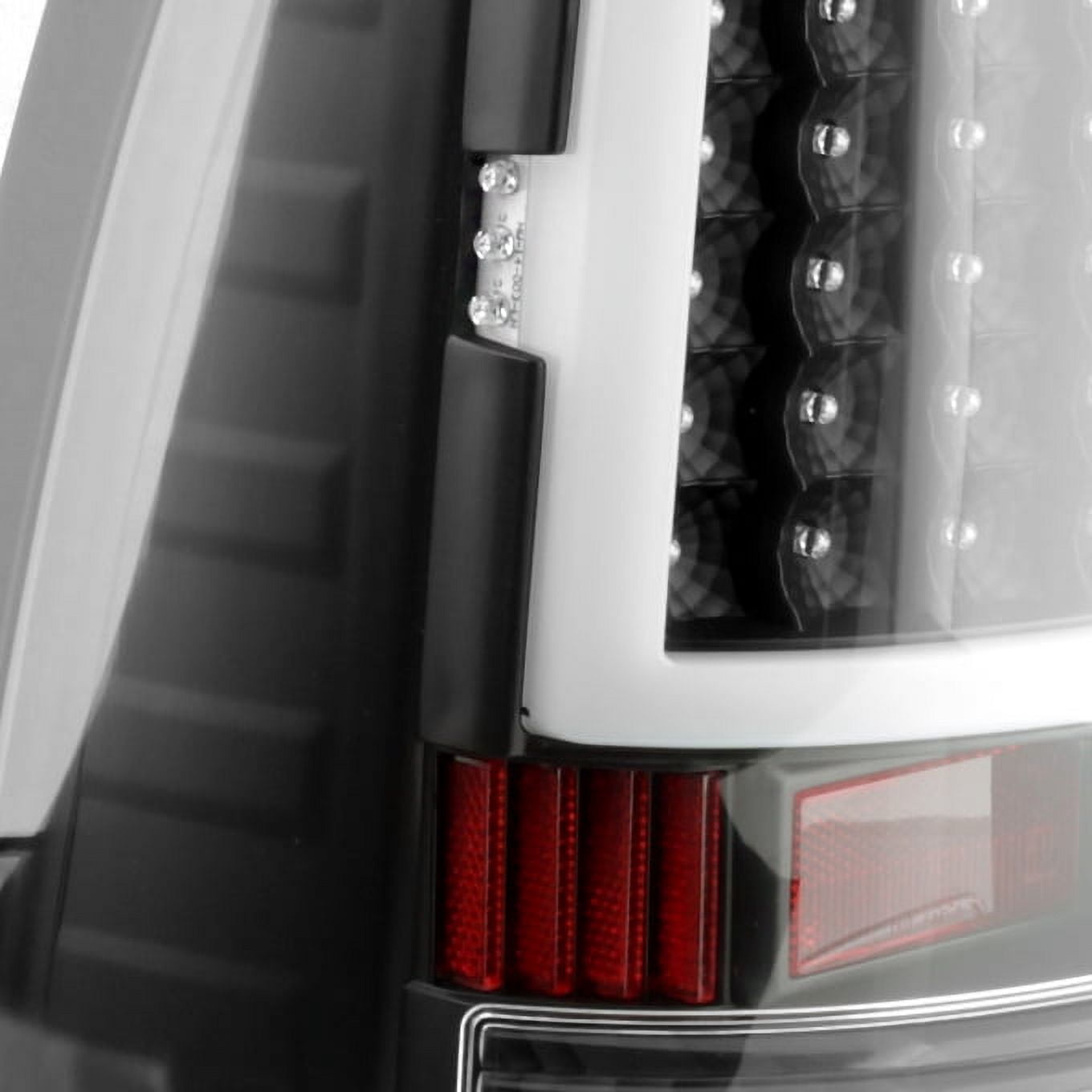 AKKON - For 2009-2018 Dodge Ram 1500 10-18 2500/3500 Black LED Tube Tail Lights Lamps Pair (Driver+Passenger) Side