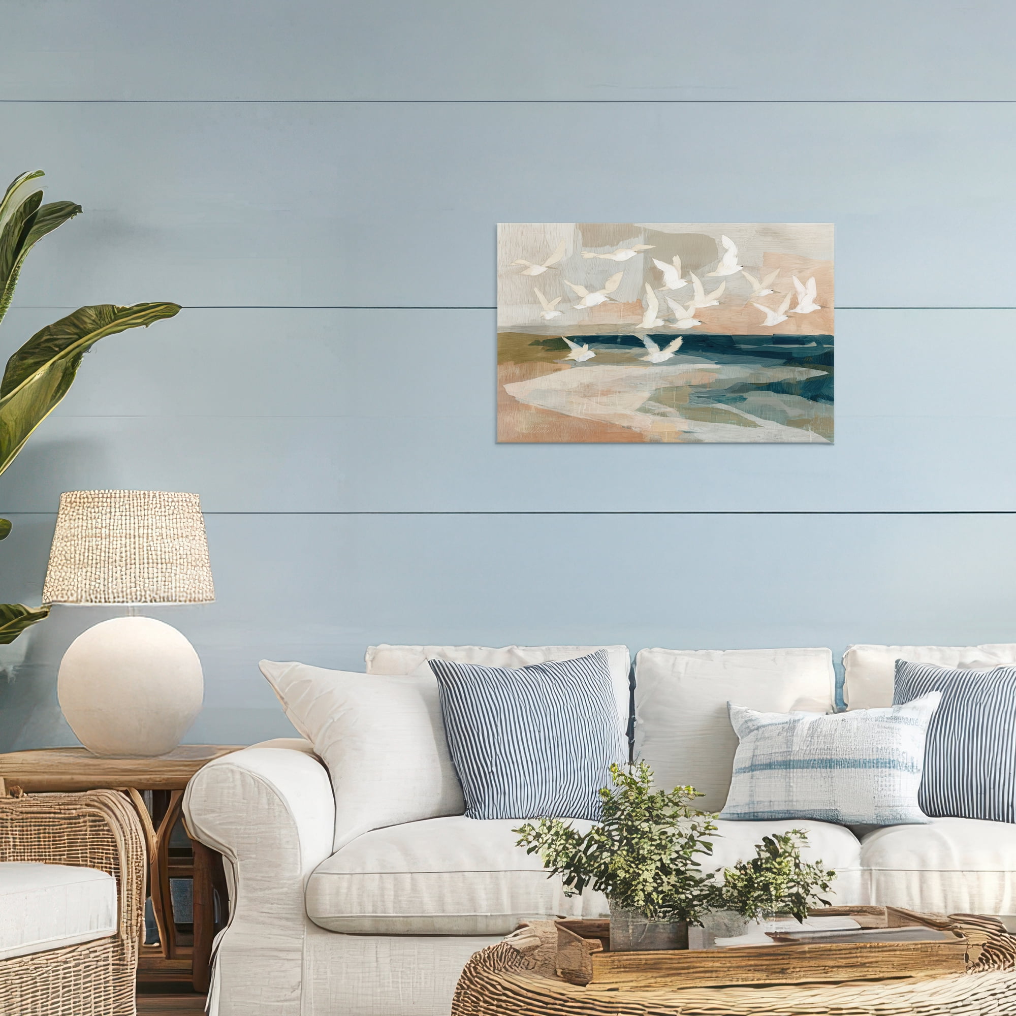 Stupell Industries Birds in Flight Over Water Canvas Wall Art, design by Chromatic Storm Studio