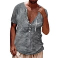 thumbnail image 1 of Playeras De Bambu Para Hombre, Camisetas Con Estampado De Manga Corta A La Moda Para Hombre, Camisetas Casuales Con Cierre Digital 3D, Camisetas De Verano Para Hombre, 1 of 4