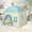 Blue, variant on Vikakiooze Children's Tent Playhouse Flower House Princess Castle Indoor And Outdoor Tent