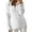 White, variant on Womens Long Sleeve Hoodies Fall Winter Casual Loose Zip Up V Neck Plus Size Solid Color Pullover Sweatshirt Tops,Green,M