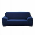 thumbnail image 2 of Spencer Elastic Stretch Sofa Slipcover Couch Sofa Cover Washable Furniture Protector with Elastic Bottom, 4 Seaters, Navy, 2 of 6