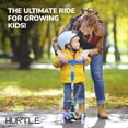 thumbnail image 7 of Hurtle Mini Kickboard Scooter for Kids  Height Adjustable 25-28 Inches, 3-Wheel Toddler Micro Scooter with LED Light-up Wheels, Lightweight Riding Toy, Non-Slip, Indoor/Outdoor Fun, Ages 2-5 Black, 7 of 7
