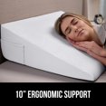thumbnail image 3 of Almohada con forma de cuña, espuma viscoelástica ergonómica GORILLA GRIP, 10 pulgadas, 3 of 9