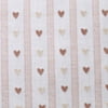 My Texas House 20" x 20" Marna White/Pink Hearts Cotton Decorative Pillow Cover