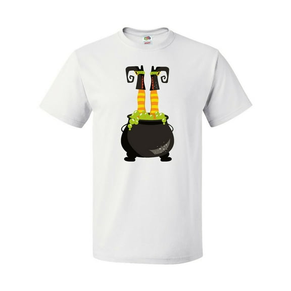 Inktastic Halloween, Witch Cauldron, Witch Legs, Potion T-Shirt