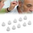 thumbnail image 1 of Open Domes, 10pcs Anti Static Single Layer Earplug Domes  for Replacement for Moderate Hearing Loss 6mm Small,8mm Medium,10mm Large, 1 of 7