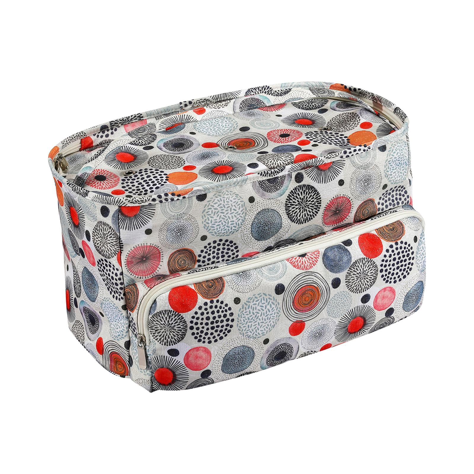 perfeclan Yarn Storage Knitting Bag Crochet Yarn Dispenser Sewing Tote Multifunctional Yarn Accessories Knitting Tote for Crochet Hooks Dots