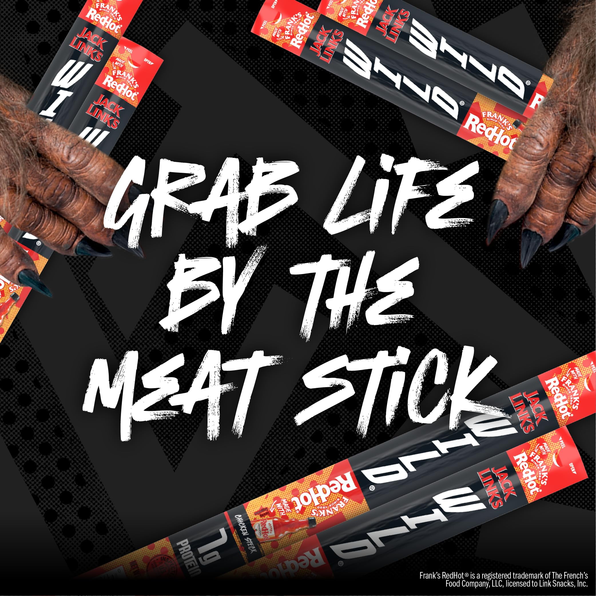 Jack Link's Wild Mini BCF26 Chicken Sticks Made RedHot Flavor - 7g