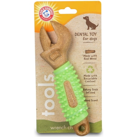 Arm & Hammer Tools 8" Wood Mix Wrench Durable Dental Dog Chew Toy
