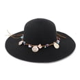 thumbnail image 2 of LiuXxxx Wide Straw Beach Cap For Women Sun Casual Lady Fashion Hat Baseball Visor Style Black, 2 of 2