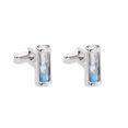 thumbnail image 1 of Cufflinks Hourglass Sand Timer Blue Crystal para hombre, 1 of 2