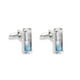 thumbnail image 1 of Cufflinks Hourglass Sand Timer Blue Crystal para hombre, 1 of 2