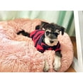 thumbnail image 4 of Fluffy Round Calming Dog Bed Plush Faux Fur, Anxiety Donut Small Dog Bed for Small Dogs, 4 of 4