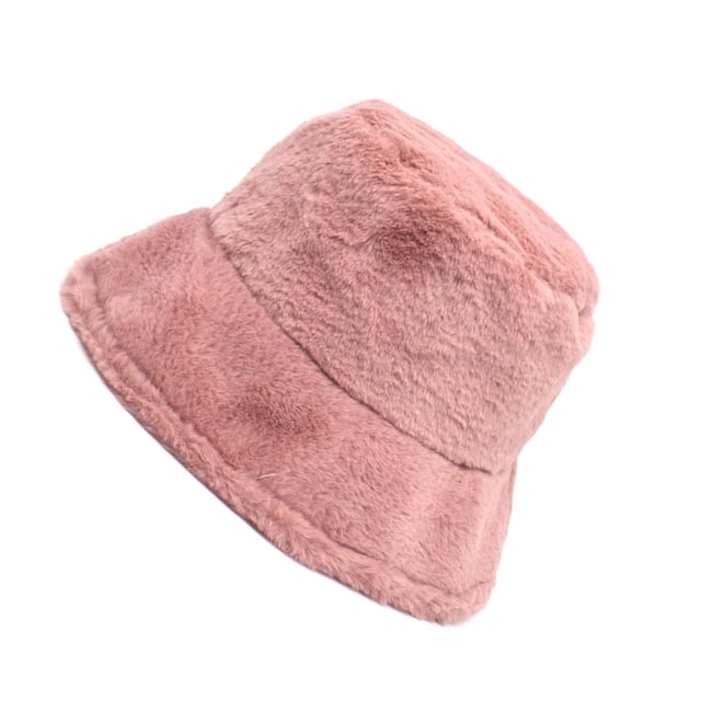 Bucket Hats Womens Solid Color Winter Thermal Windproof Bucket Fisherman Hat For Women For Girls Bucket Hats
