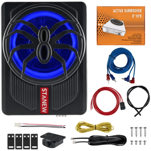 Subwoofer Amplificado Stanew 10 In Bocina 600w Para Carros Negro