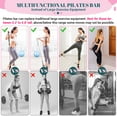 thumbnail image 4 of Kit de bar de pilates COFOF con bandas de resistencia para mujer - Rosa, 4 of 7