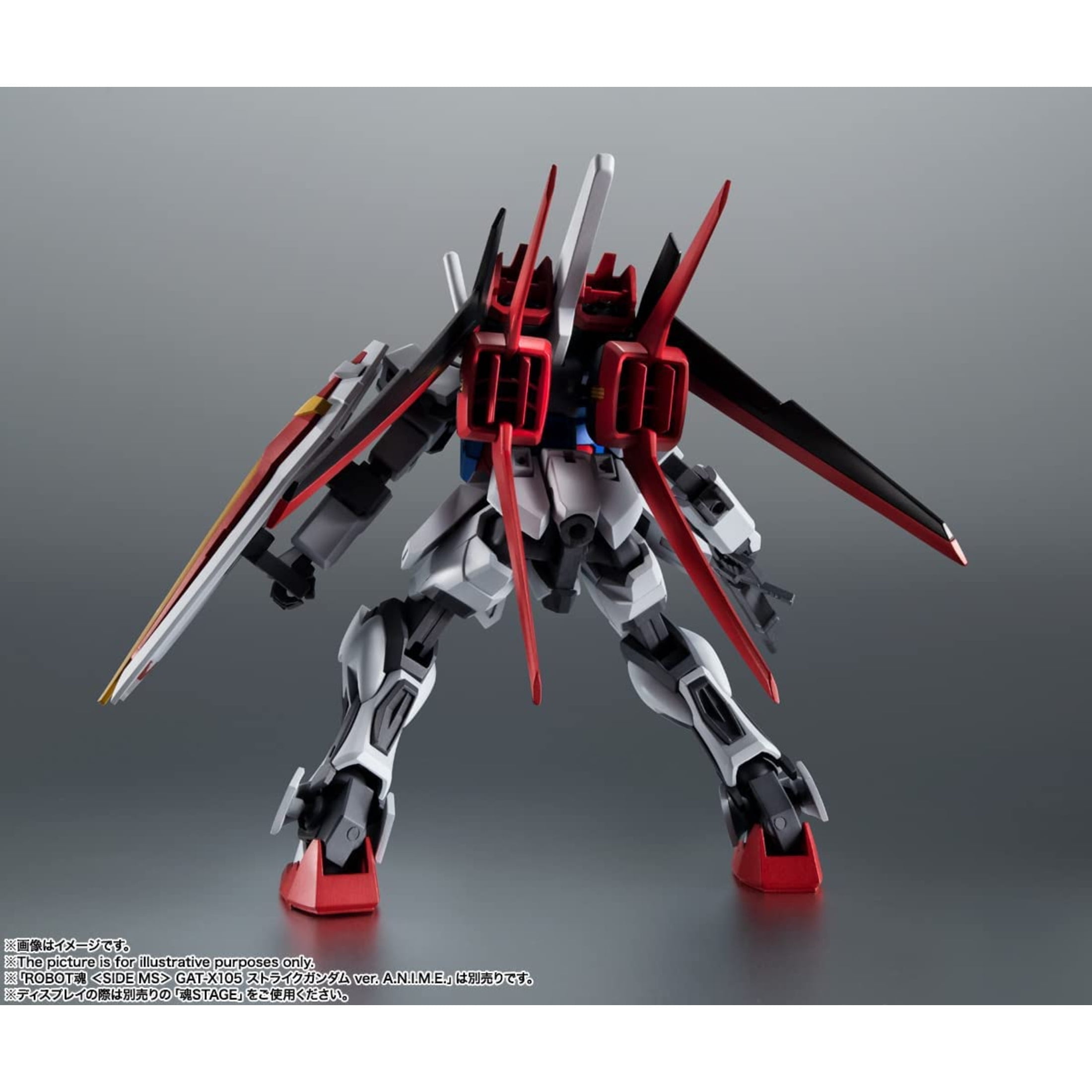 Super Anime Store Tamashi Nations - Mobile Suit Gundam Seed - Aqm/e-x01 Aile Striker & Option Parts Set, Bandai Spirits the Robot Spirits