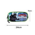 thumbnail image 2 of Lapicera Escolar Doble Cierre Licencia Godzilla Diseño 3D color Marino, 2 of 4