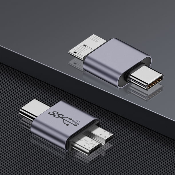 Adaptador Usb-c A Micro B - Negro, H/m Con Contactos Dora... | Cuotas