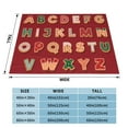 thumbnail image 4 of XMXT Flannel Throw Blanket for Couch, Candy Alphabet Print Bed Sofa Decor Blankets for Home Bedroom, 40 x 30 inches, 4 of 9