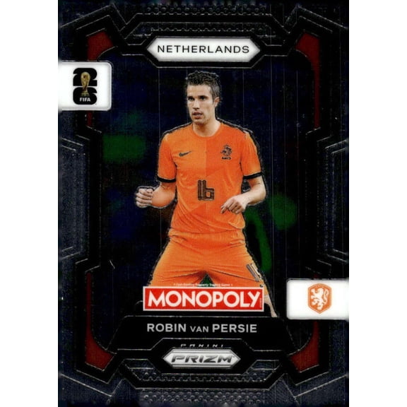 2026 Panini Prizm Monopoly FIFA World Cup #76 Robin van Persie Netherlands Soccer Futbol Base Trading Card
