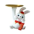 thumbnail image 4 of GROWTH TANK Rabbit Statue Bunny Sculpture Chinese New Year Container Supplies Holder Storage, 4 of 9