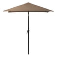 thumbnail image 3 of CorLiving 6.5ft x 6.5ft Square Tilting Outdoor Market Umbrella with Steel Frame and Durable Canopy, Brown, 3 of 8