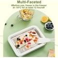 thumbnail image 4 of Myfroroll Ice Cream, Froroll Ice Cream, Instant Ice Creams Roller Maker, Easy Clean-Up, Homemade Diy For Gelato, With Stainless Cold Plate & 2 Spatulas (Green,1pcs), 4 of 9