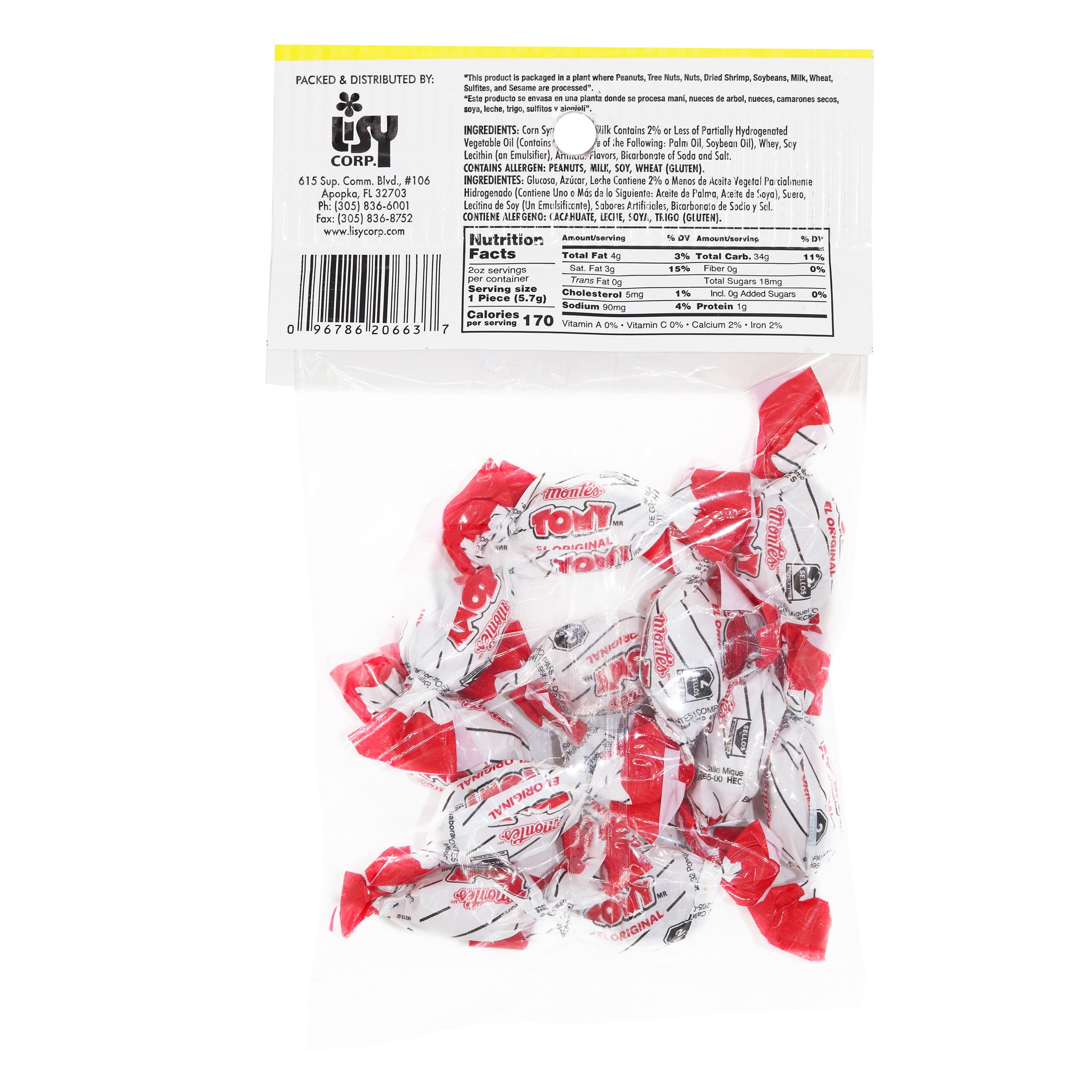 Lisy Tomy Caramelos, 10 oz