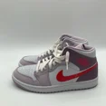 thumbnail image 4 of Ni - ke Womens Size 10.5 Ni - ke Air Jordan 1 Mid White Basketball Shoe Sneaker DR0174-500, 4 of 5