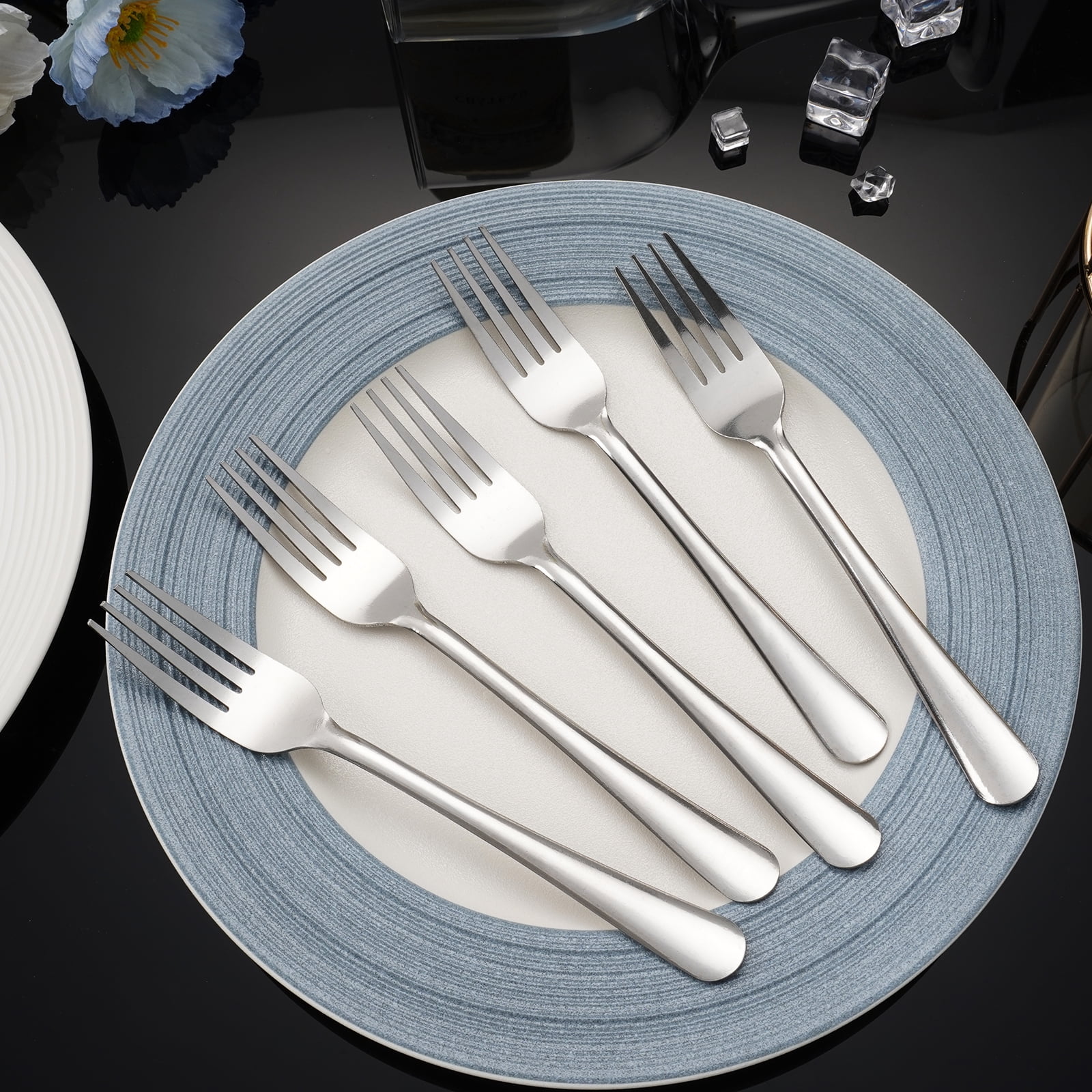 Hansmart 120pcs Stainless Steel Dinner Forks Silverware, Table Forks, Flatware Forks Use for Home, Kitchen or Restaurant, Party, Catering, Picinc
