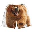thumbnail image 5 of Goofa Happy Fluffy Running Dog Printed Mens Swim Trunks Summer Quick Dry Short Beach Swimwear Bathing Suits-Large, 5 of 9