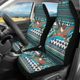 thumbnail image 2 of ZIATUBLE Hummingbird Front Auto Seat Cover Aztec Southwest High Back Design Front Seats Only Pack of 2 Universal Fit Cars SUV Trucks Seat Protector Auto Interior Accessories for Women, 2 of 7