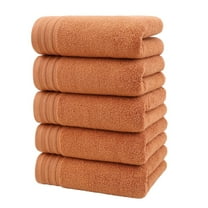 Towel, 5 Pack 100% Cotton | Thick | Soft | Quick Dry, for cottonroom, Dorm Room Essentials