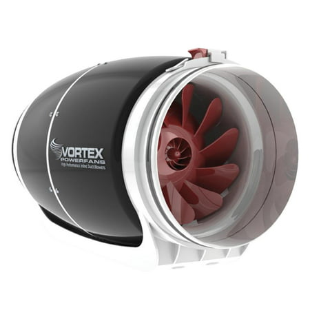 Vortex 8 Inch 728 CFM S Line Powerfan Inline Ventilation Duct Exhaust Blower